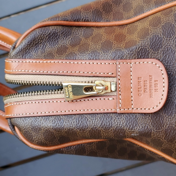 Celine Monogram Brown Leather Satchel - Picture 14 of 14